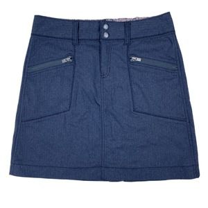 Athleta Size 4 Gray Drawstring Waist Skirt